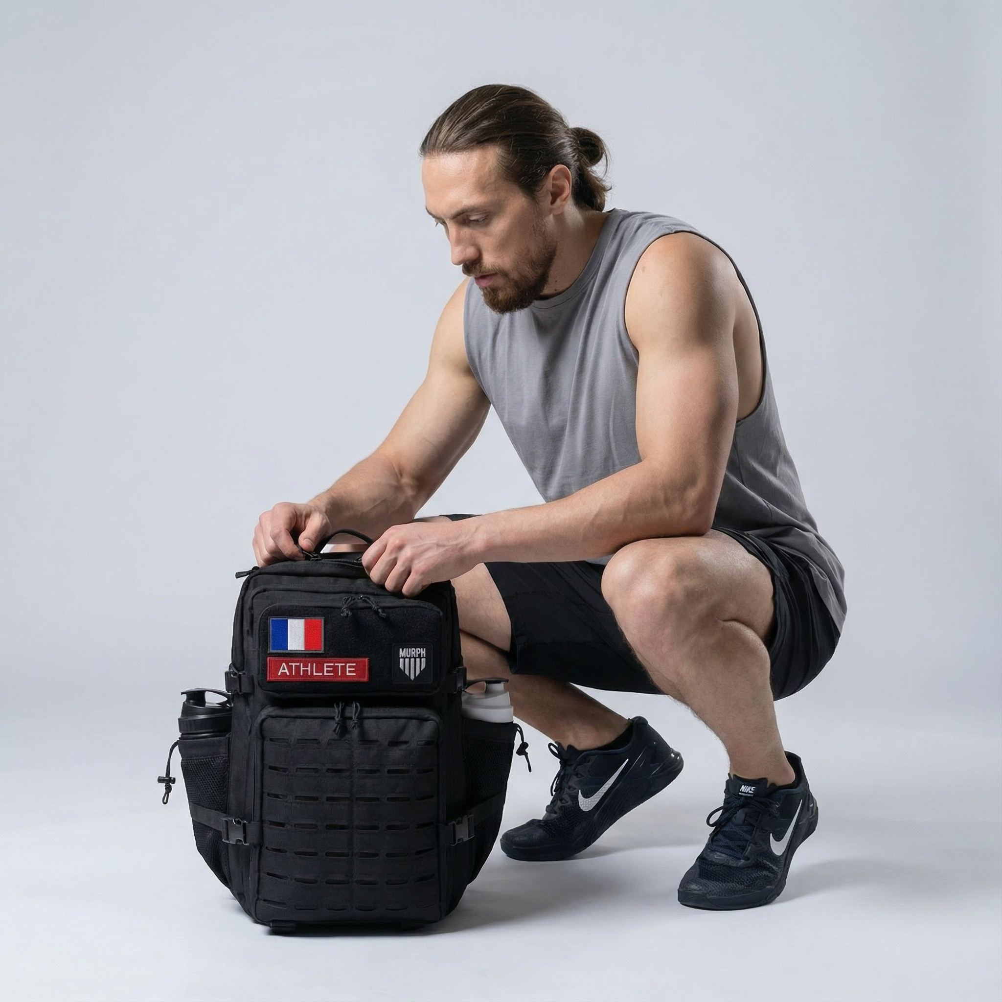 Sac à Dos CrossFit 45L Noir Hero Murph - Athlète en Action