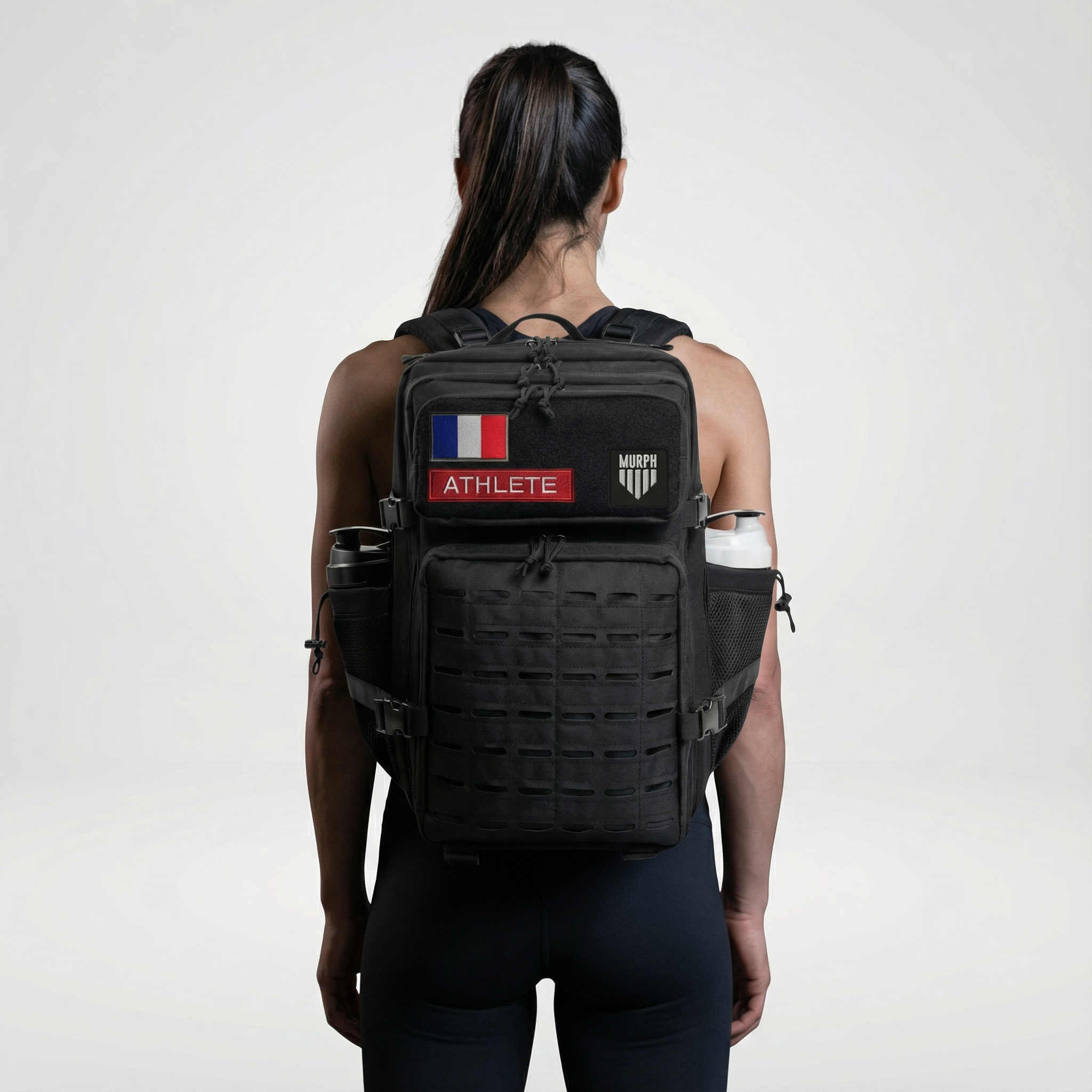 Sac à Dos CrossFit 45L Noir Hero Murph - Détail Matière Oxford