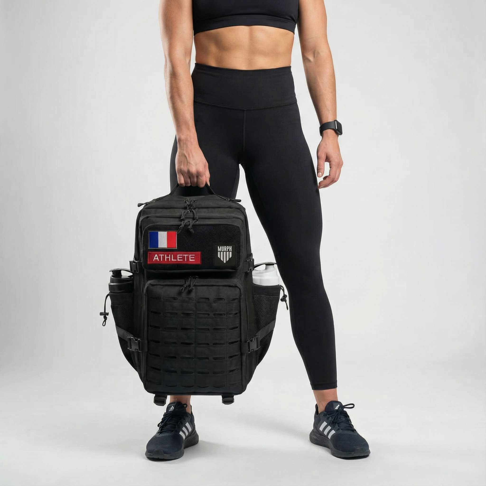 Sac à Dos CrossFit 45L Noir Hero Murph - Rangement Chaussures