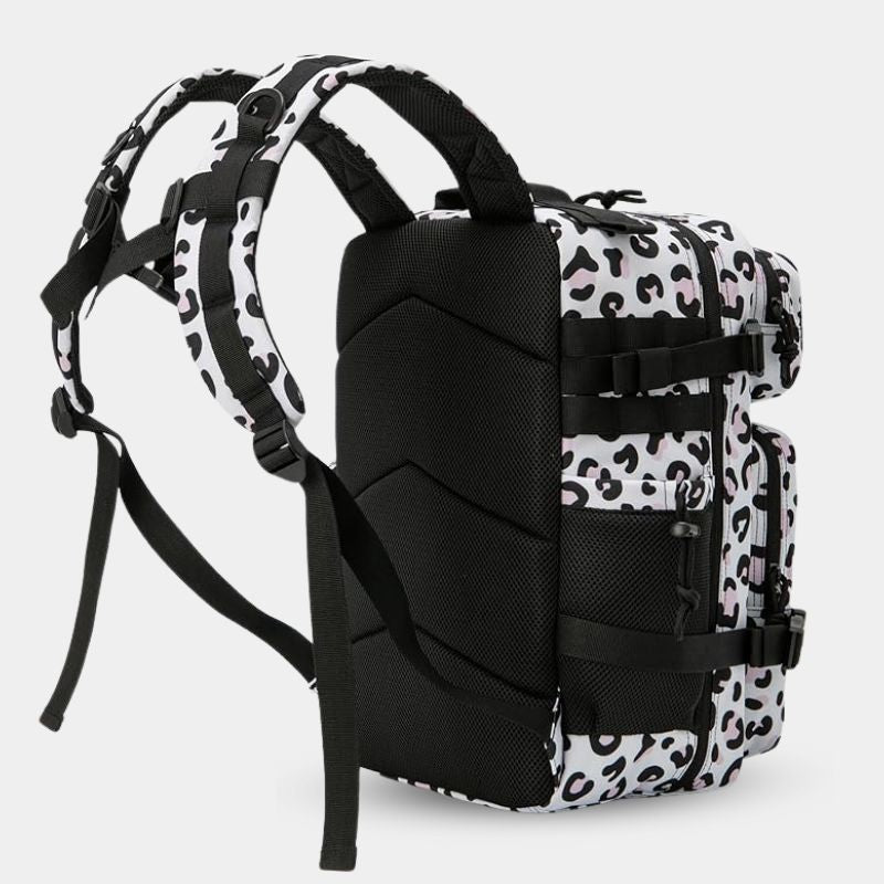 Sac à Dos CrossFit 25L Leopard Hero Murph - Vue Arrière Dos Rembourré et Bretelles