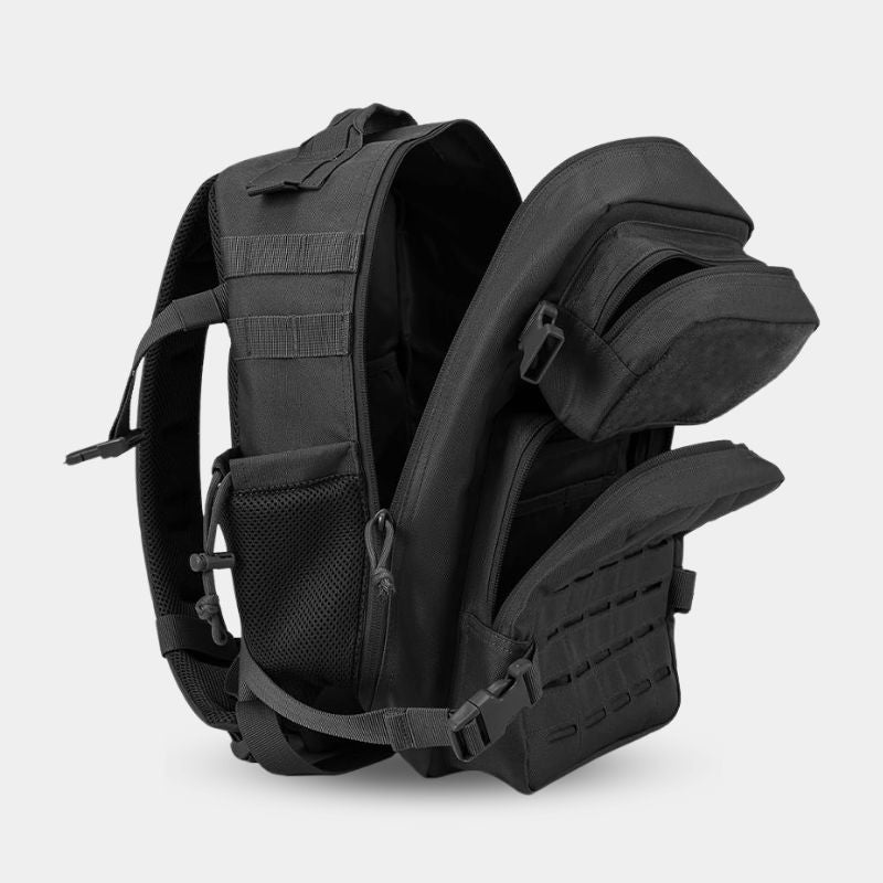 Sac à Dos CrossFit 25L Noir Hero Murph - Vue Ouverte Compartiments Internes