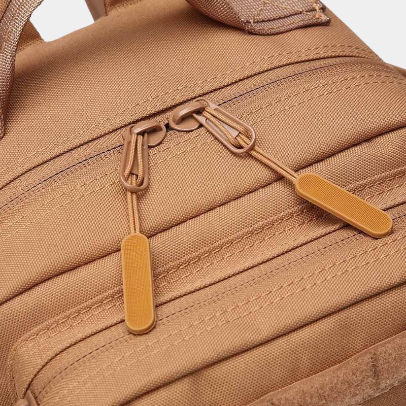 Sac à Dos Enfant 9L Marron Murph - Détail Fermetures Éclair et Zips