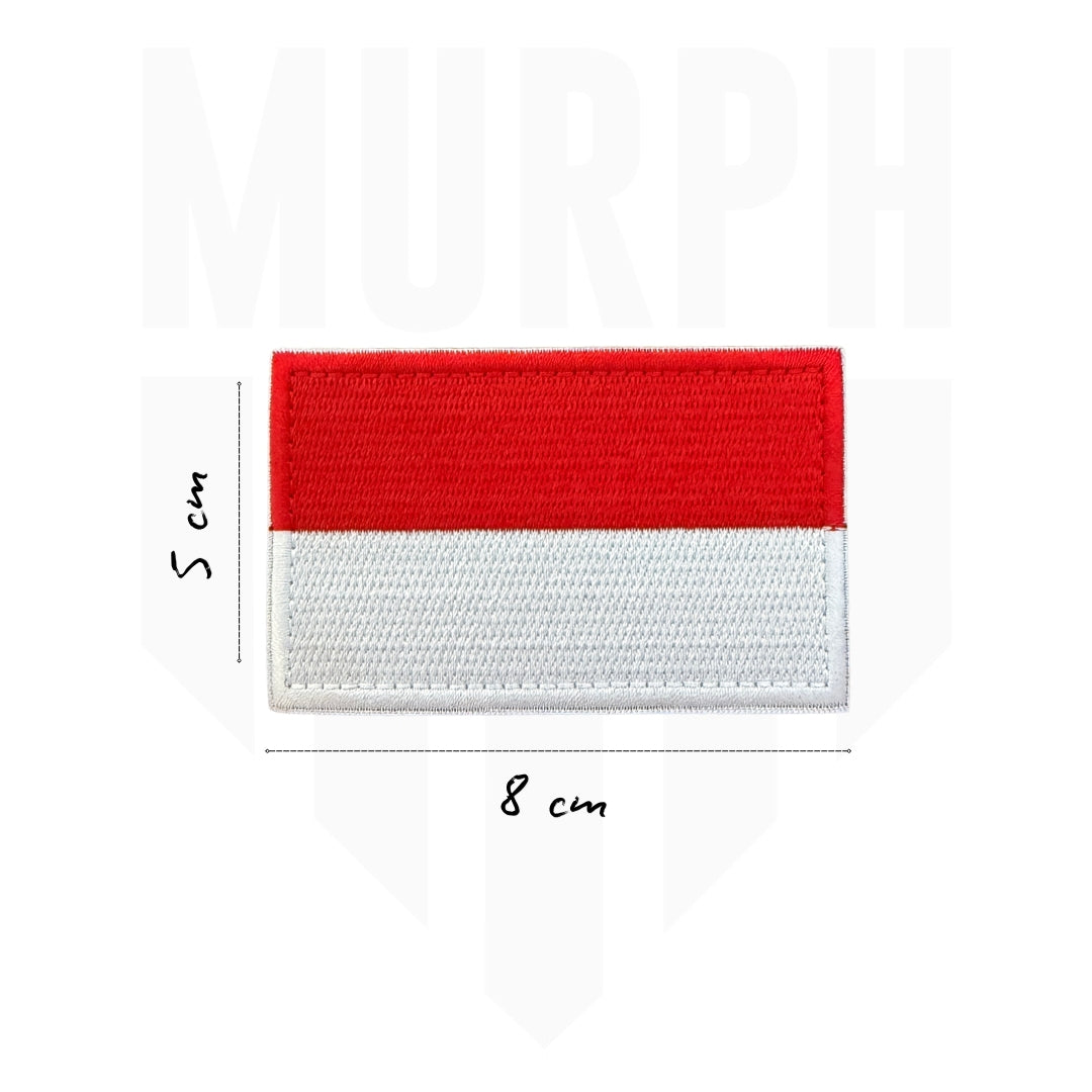 Patch Velcro - Drapeau Monaco