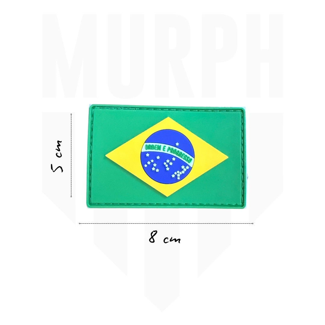 Patch Velcro - Drapeau Brésil PVC