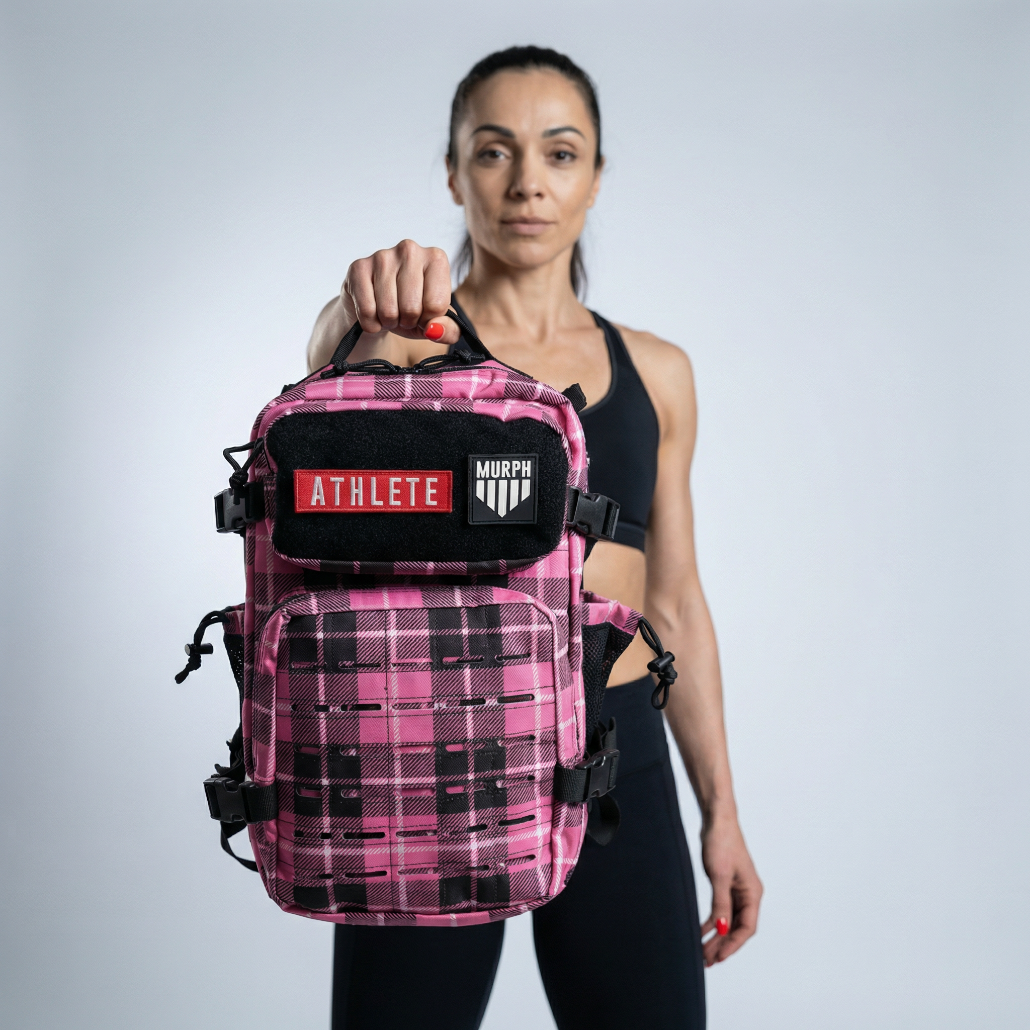Sac à Dos Tactique 25L Hero - Rose Ecossais