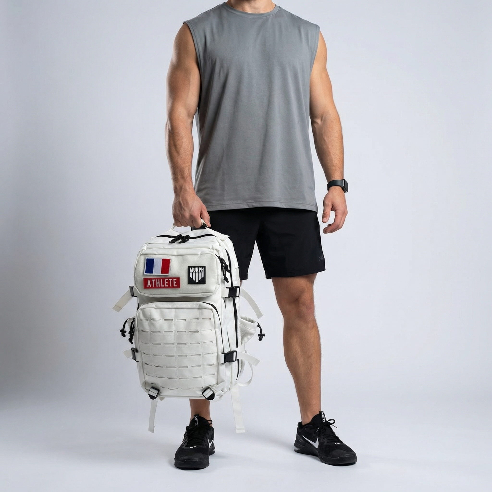 Sac à Dos Tactique 45L Hero - Blanc