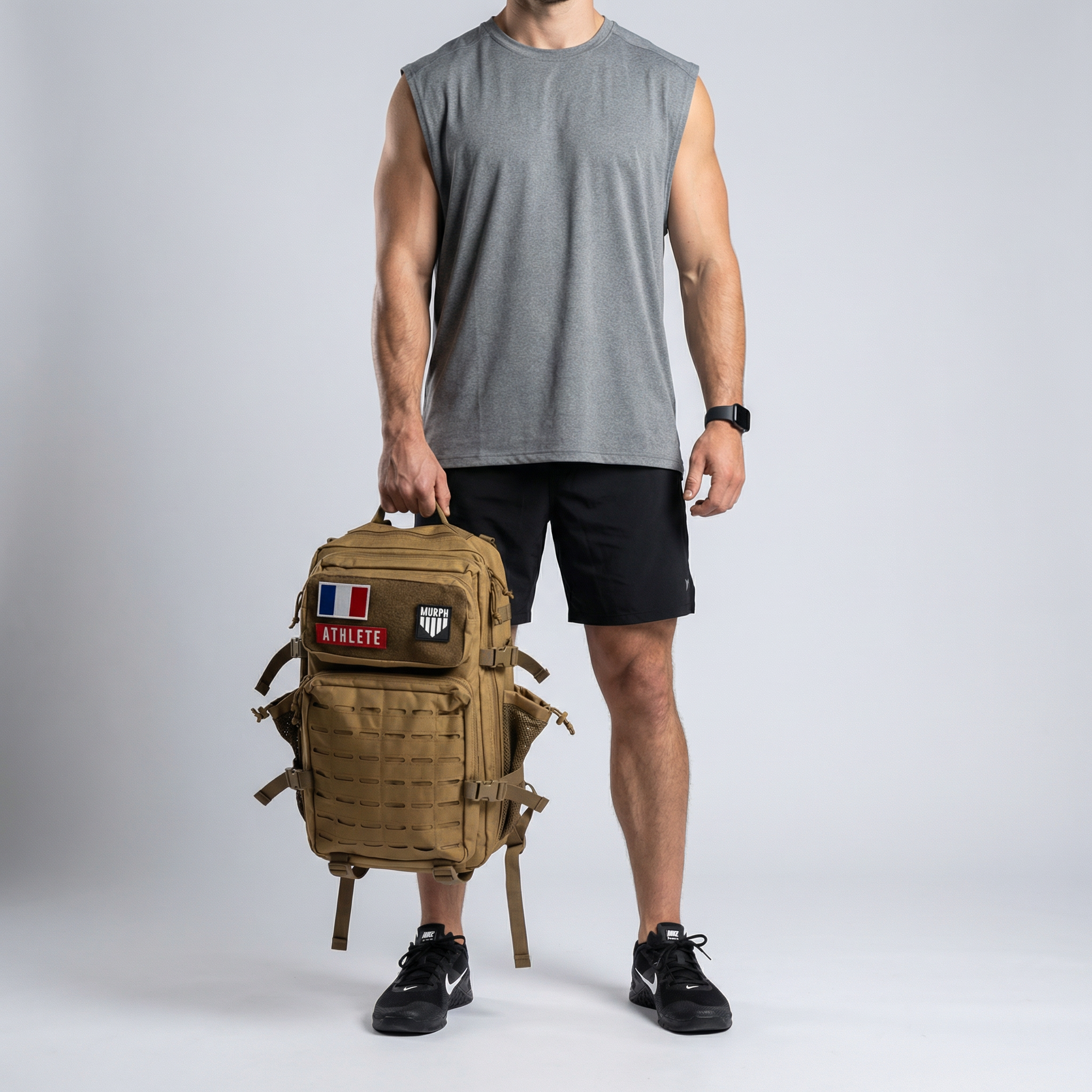 Sac à Dos Tactique 45L Hero - Marron