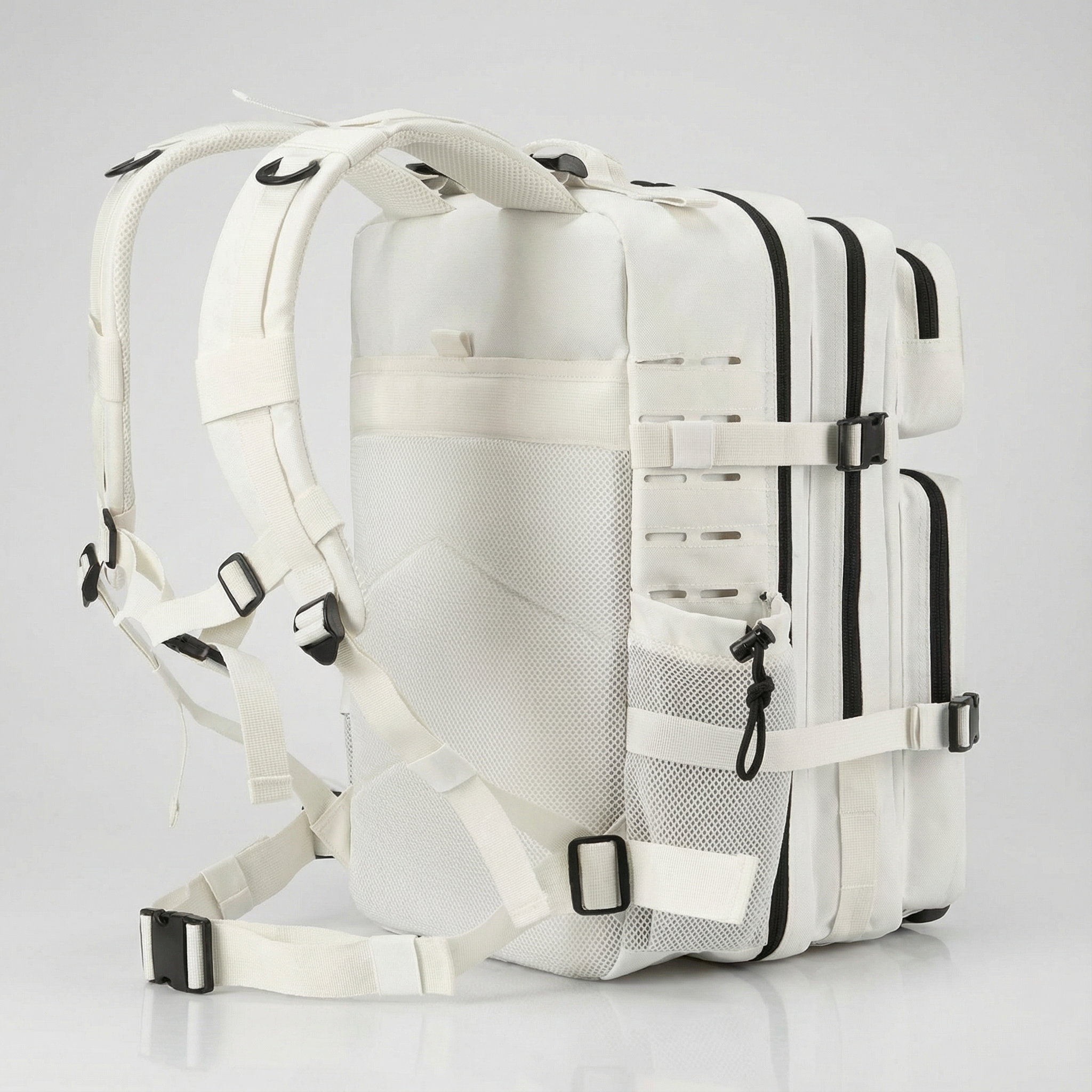 Sac à Dos CrossFit 45L Blanc Hero Murph - Détail Poche Latérale
