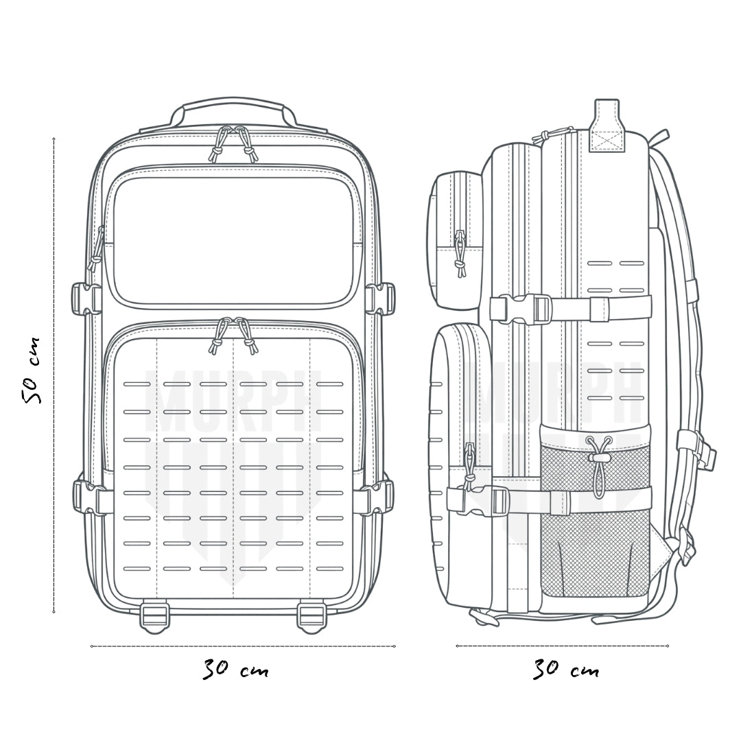 Sac à Dos Tactique 45L Hero  - Kaki