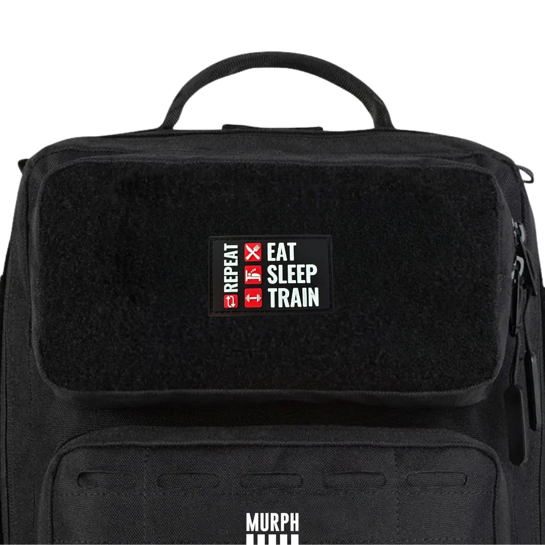 Patch Velcro PVC - Eat Sleep Train Repeat