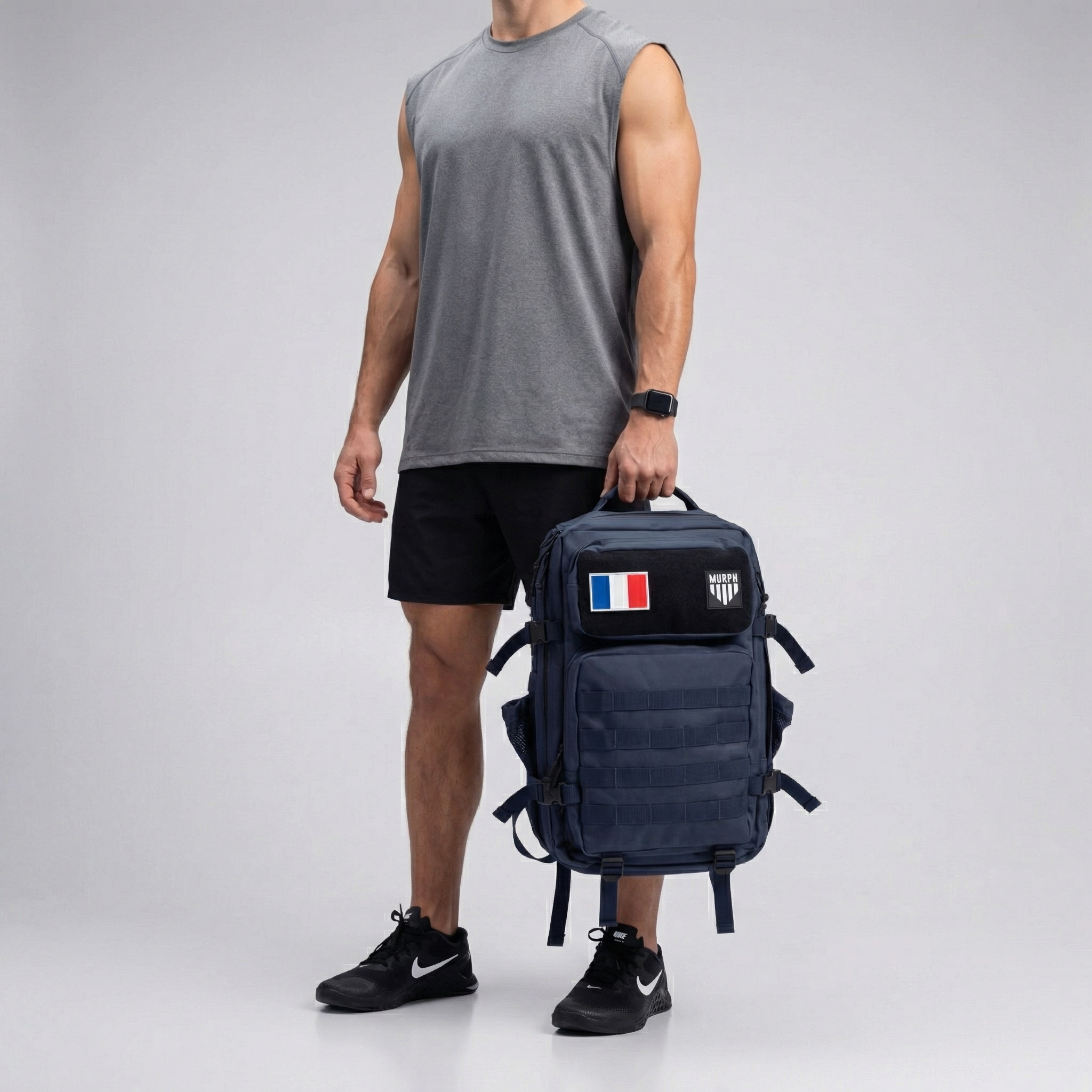 Sac à Dos Tactique 45L - Bleu Marine